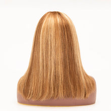 Load image into Gallery viewer, 4/4/27 Color 13×4 Lace Front Wigs Bob Straight Ombre Hair Virgin Human Wig