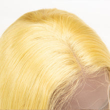 Load image into Gallery viewer, Lemon Green Color Hair Bob Straight 13×4 Lace Front Wigs