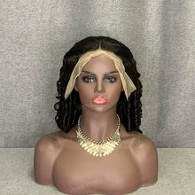 Load image into Gallery viewer, 18 Inch Loose Curly Hair Lace Wig 13x4 Lace Front Wig Natural Black