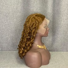 Load image into Gallery viewer, 18 Inch Loose Curly #4 Brown Hair Lace Wig 13x4 Lace Front Wig