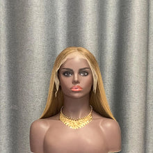 Load image into Gallery viewer, T4-27 Ombre Colored Human Hair Bob Wig 13x4 Lace Front 10-16 Inch