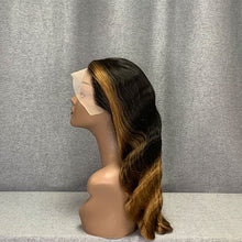 Load image into Gallery viewer, Skunk Stripe & Ombre 1b-30 Body Wave Front Lace Wig With #30 Highlights