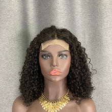 Load image into Gallery viewer, Closure Wig 4x4 Lace Double Drawn Hair Pixie Curly Fumi Hair Wig