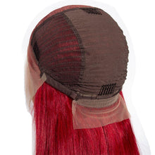 Load image into Gallery viewer, Red 13×6 Lace Front Wig Straight