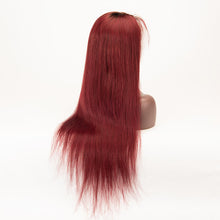 Load image into Gallery viewer, 1b/99j Straight Hair Full Lace Wig 150% Density Virgin Human Hair