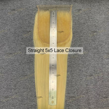 Load image into Gallery viewer, 613 Hair 5×5 Transparent Lace Closure Straight Human Hair