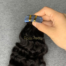 Load image into Gallery viewer, #1b Deep Curly Tape In Human Hair Extensions 20 Pieces/ Pack