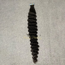 Load image into Gallery viewer, #1b Deep Wave Tape In Human Hair Extensions 20 Pieces/ Pack
