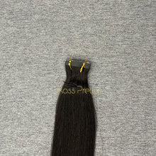 Load image into Gallery viewer, Tape In Human Hair Extensions Straight Natural Black #1b 20 PCS/ Pack