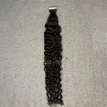 Load image into Gallery viewer, #1b Deep Curly Tape In Human Hair Extensions 20 Pieces/ Pack