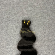 Load image into Gallery viewer, #1b Loose Deep Tape In Human Hair Extensions 20 Pieces/ Pack