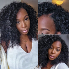 Load image into Gallery viewer, Brazilian Curly Wave Human Hair V Part Wigs 150% Density