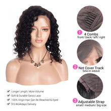 Load image into Gallery viewer, Short Wig Water Wave 13×4 Lace Front Wigs