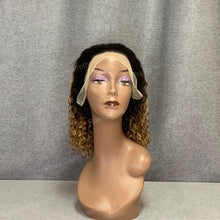 Load image into Gallery viewer, Water Wave Bob Wig Ombre Color #1b-27 Hair Lace Front Bob Wig
