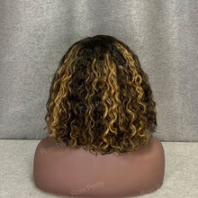 Load image into Gallery viewer, Water Wave P4-27 Highlight Human Hair C Side Part Lace Wig