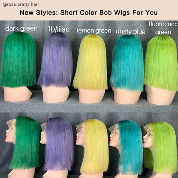 New Styles: Short Color Bob Wigs For You
