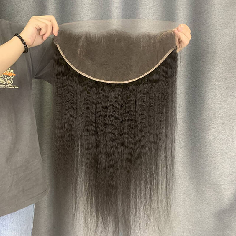 13x6 HD Lace Frontal Soft Kinky Straight Hair