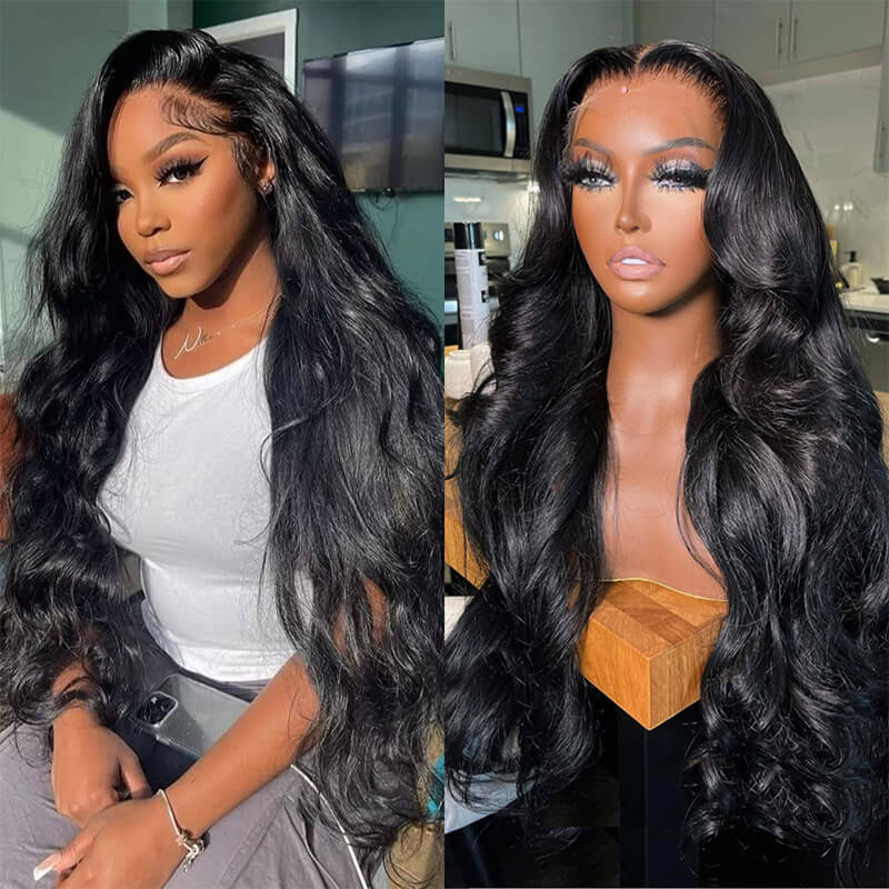 13x6 HD Lace Frontal Wigs Human Hair Body Wave Pre-plucked with Baby Hair