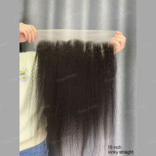 Load image into Gallery viewer, Kinky Straight 13x6 Frontal Transparent Swiss Lace Human Hair Beauty Supply
