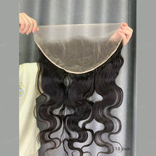 Load image into Gallery viewer, Lace Frontal 13x6 Transparent Swiss Lace Body Wave Lace Frontal Human Hair
