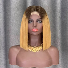 Load image into Gallery viewer, #4-27 Bob Wig Human Hair 2x6 Lace Wig Beauty Supply
