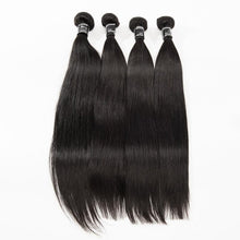 Load image into Gallery viewer, Straight Virgin Hair 4 Bundles With 13x4 Frontal
