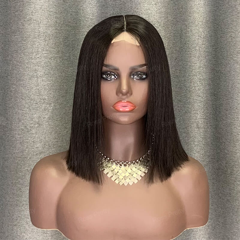 Virgin Hair Wig 2x6 Lace Bob Wig Glueless Beauty Shop Supply