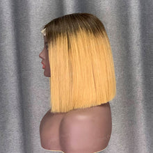 Load image into Gallery viewer, #4-27 Bob Wig Human Hair 2x6 Lace Wig Beauty Supply

