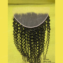 Load image into Gallery viewer, Lace Frontal 13x6 Transparent Swiss Lace Jerry Curly Frontal Human Hair Beauty Supply
