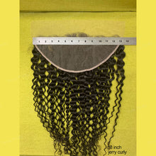 Load image into Gallery viewer, Lace Frontal 13x6 Transparent Swiss Lace Jerry Curly Frontal Human Hair Beauty Supply

