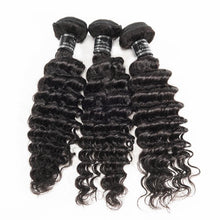 Load image into Gallery viewer, 3 Bundles With 13x4 Frontal  Deep Wave Curly Virgin Hair
