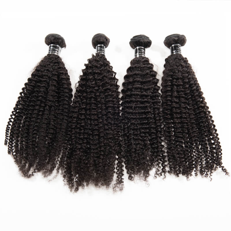 Brazilian Virgin Hair Kinky Curly 4 Bundles Pack