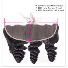 Load image into Gallery viewer, 3 Bundles With 13x4 Frontal Loose Wave Virgin Hair
