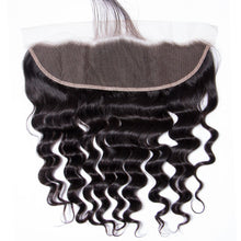 Load image into Gallery viewer, Loose Deep Virgin Hair 3 Bundles With Frontal 13x4
