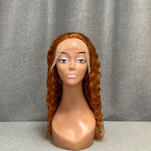 Load image into Gallery viewer, 13x4 Lace Front Wig Ginger Color Water Wave Human Hair Lace Wig

