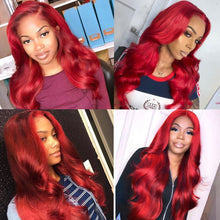 Load image into Gallery viewer, 13×6 Lace Front Wig Body Wave Red

