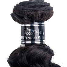 Load image into Gallery viewer, 13X4 Frontal With 4 Bundles Peruvian Loose Wave Virgin Hair - Ross Pretty Hair Official
