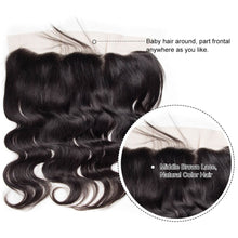 Load image into Gallery viewer, 13x4 Lace Frontal Body Wave 100% Unprocessed Virgin Human Hair
