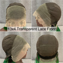 Load image into Gallery viewer, #1b-Green Ombre Hair 13x4 Lace Front Bob Wig Straight 10 Inch
