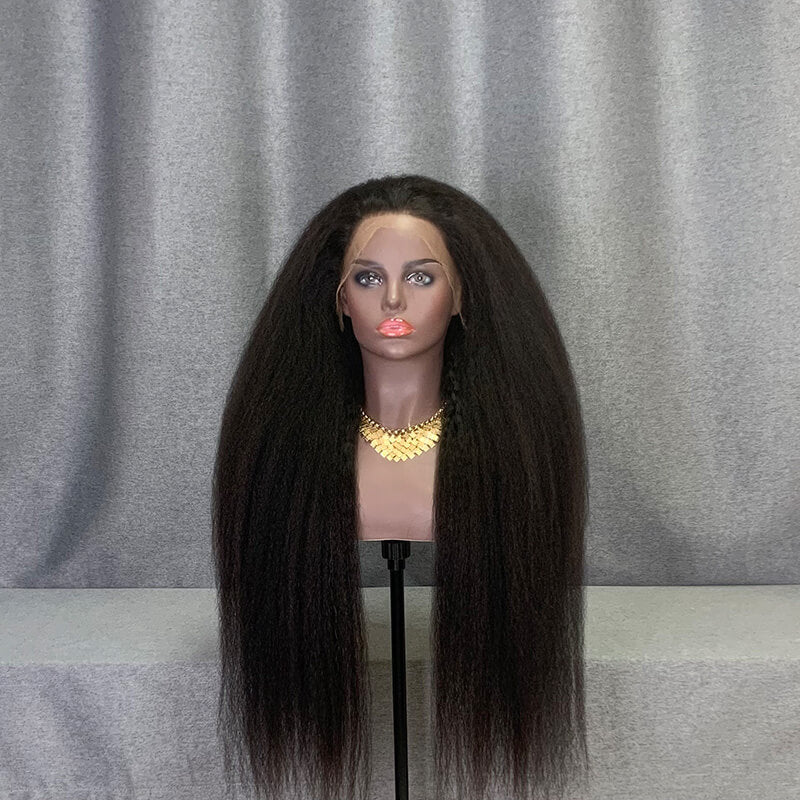 30 Inch Kinky Straight Hair HD Lace Frontal Wig  | Custom Wig