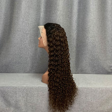 Load image into Gallery viewer, Ombre Wig Water Wave 26 Inch Dark Brown Wig
