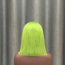 Load image into Gallery viewer, green bob lace front wig
