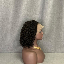 Load image into Gallery viewer, Water Wave #1b Human Hair C Side Part Lace Wig
