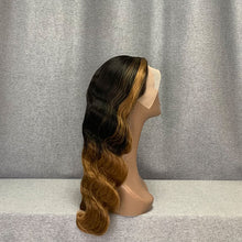 Load image into Gallery viewer, Skunk Stripe &amp; Ombre 1b-30 Body Wave Front Lace Wig With #30 Highlights
