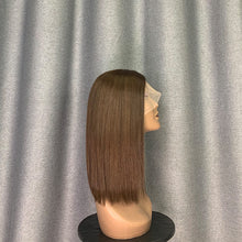 Load image into Gallery viewer, Dark Brown/ Chestnut Brown Hair Bob Wig Straight &amp; Loose Wave Wig

