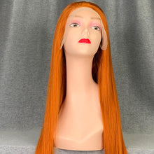 Load image into Gallery viewer, Ginger Lace Wig Human Hair 13x4 Transparent Lace Front
