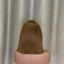 Load image into Gallery viewer, #4 Color T Lace Bob Wig Straight Human Hair
