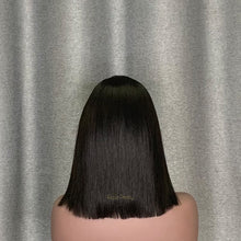 Load image into Gallery viewer, #1b Bob Wig T Part Lace Straight Human Hair
