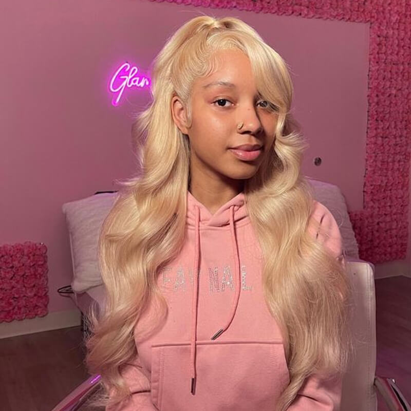 13X4 HD Lace Front Wigs 613 Blonde Brazilian Body Wave Wigs