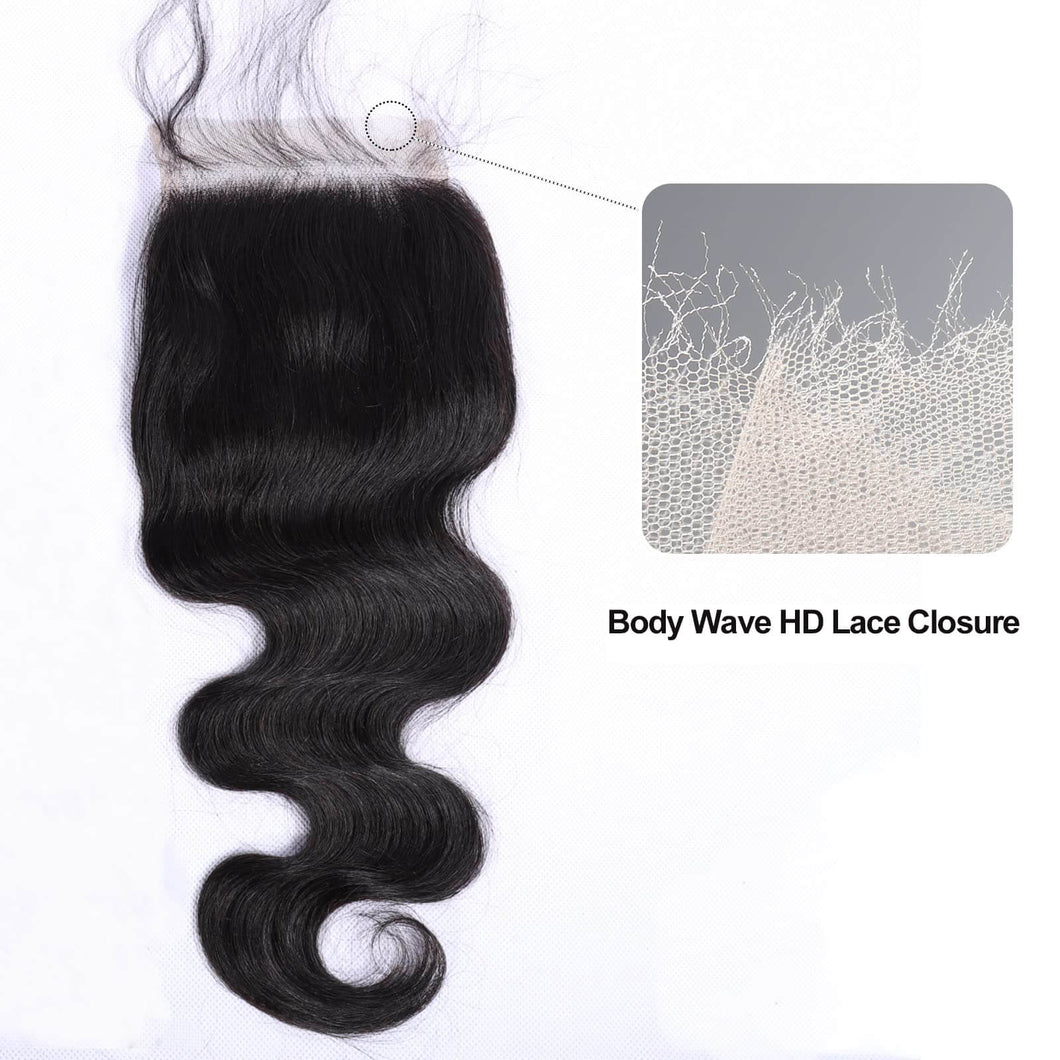 5×5 HD Lace Closure Body Wave Human Hair
